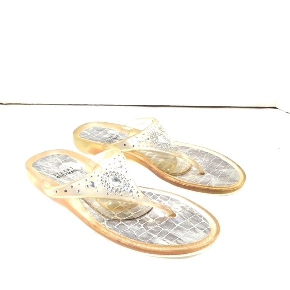 Stuart Weitzman Shoes - Stuart Weitzman women's rhinestone jelly slippers shoes Size: 7